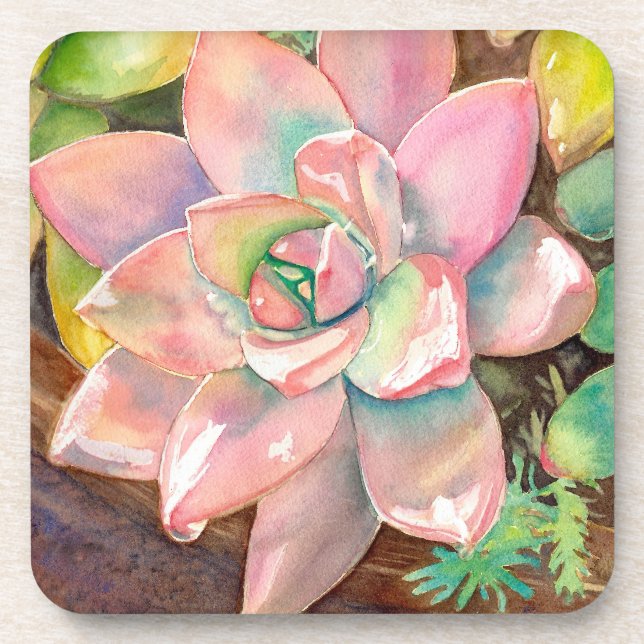 Watercolor-Untersetzer durch Debra-Lee Baldwin Untersetzer (Vorderseite)