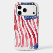Watercolor-US-Flagge