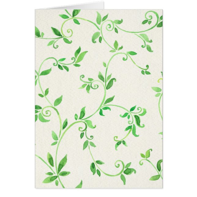 Watercolor verlässt Muster (Vorne)