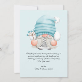 Watercolor Vintage Weihnachten Winter Gnome