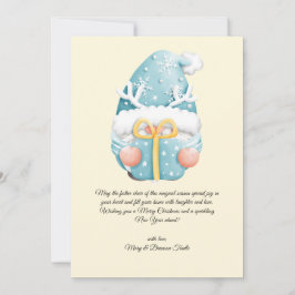 Watercolor Vintage Weihnachten Winter Gnome