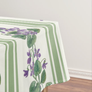 Watercolor violets and stripes tischdecke