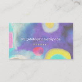 Watercolor-Visitenkarte Visitenkarte