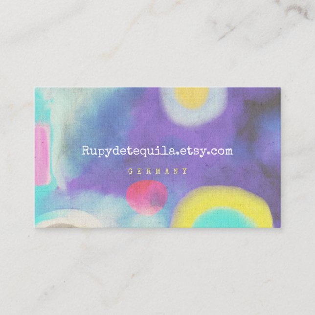Watercolor-Visitenkarte Visitenkarte (Vorderseite)