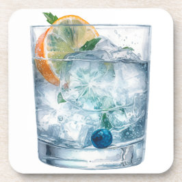 WATERCOLOR VODKA AUF DEN FELSEN GETRÄNKEUNTERSETZER