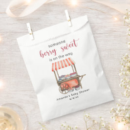 Watercolor-Wagen Beeren Baby-Party Geschenktütchen