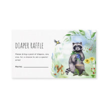 Watercolor Wald Forest Animals Diaper Raffel