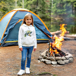 Watercolor-Waldszene Hoodie