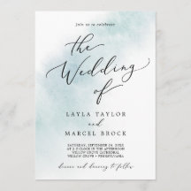 Watercolor Wash | Blau die Hochzeit von