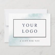 Watercolor Wash | Blue Gift Certificate