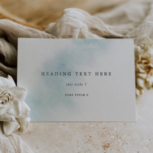 Watercolor Wash Blue Multipurpose Card
