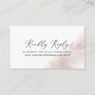 Watercolor Wash   Blush Wedding Website UAWG Begleitkarte