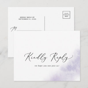 Watercolor Wash   Lila Song UAWG Postcard Einladungspostkarte