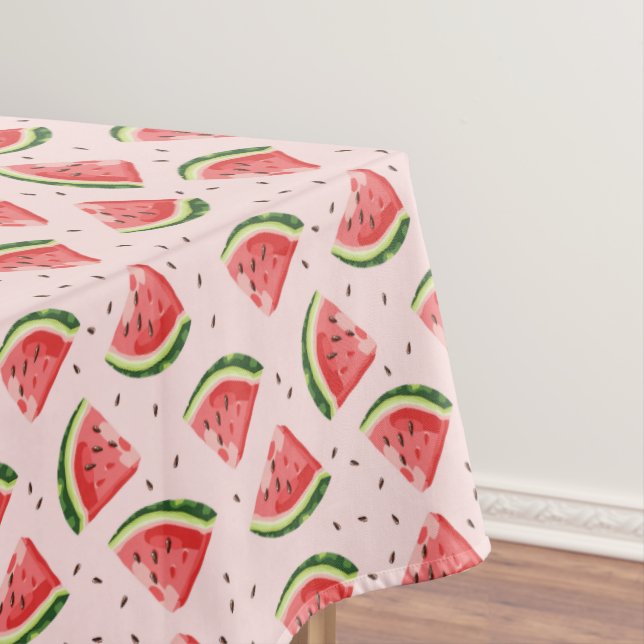 Watercolor Watermelon Frucht Muster Tischdecke (Beispiel)