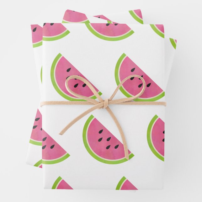 Watercolor Watermelon Geschenkpapier Set (Beispiel)