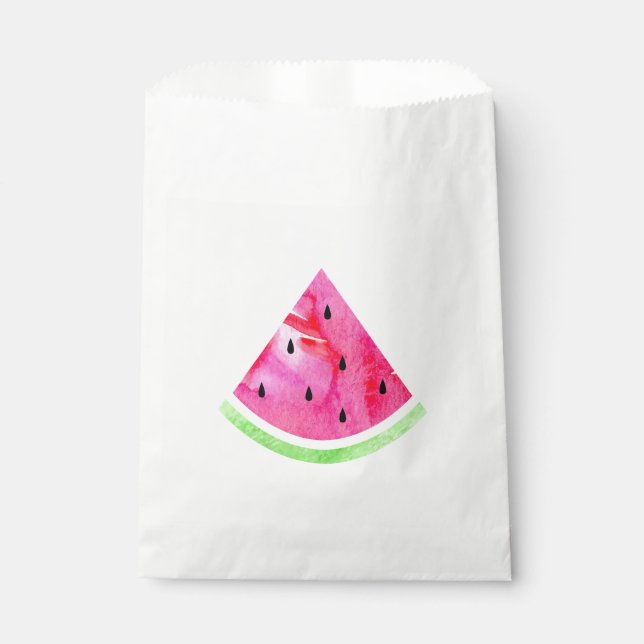 Watercolor Watermelon Geschenktütchen (Vorderseite)