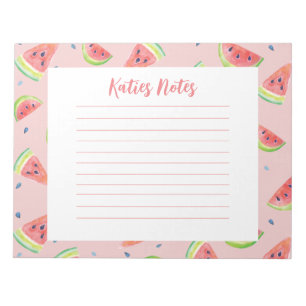 Watercolor Watermelon Notizblock