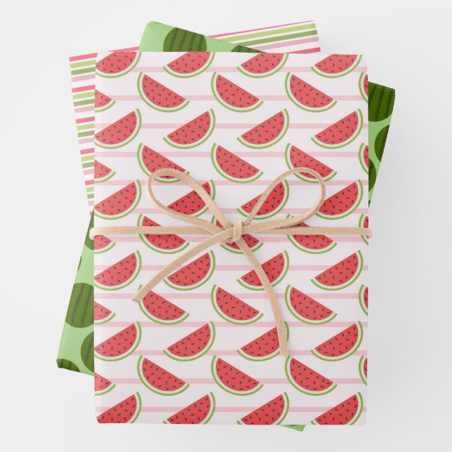Watercolor Watermelon Pattern   Geschenkpapier Set (Beispiel)