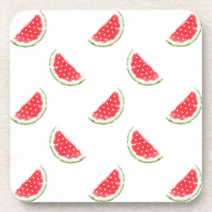 Watercolor Watermelone Muster Getränkeuntersetzer