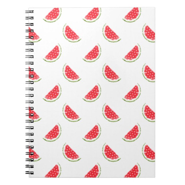 Watercolor Watermelone Muster Notizblock (Vorderseite)
