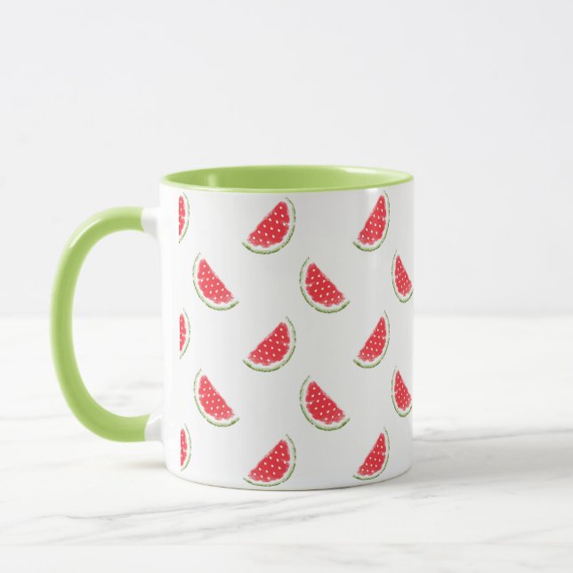 Watercolor Watermelone Muster Tasse (Links)