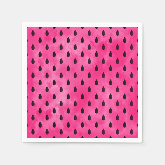 Watercolor Watermelone Seeds Serviette (Vorderseite)