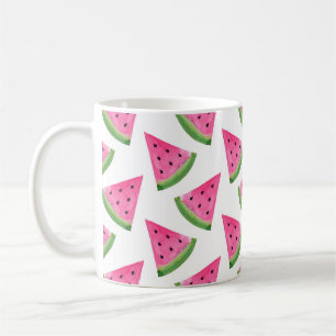Watercolor Watermelone Wedge Pattern Kaffeetasse