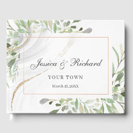 Watercolor Wedding Guest Book Gästebuch