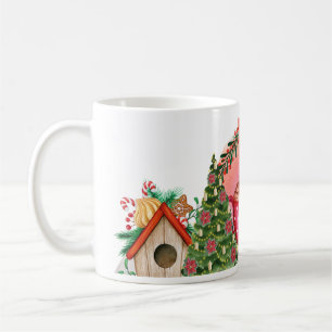 Watercolor Weihnachtsbaumkaffee Tasse Verpackung