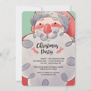 Watercolor Weihnachtsfeier Einladung