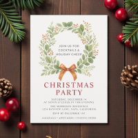 Watercolor-Weihnachtsfeier-Rotband-Kranz
