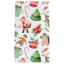 Watercolor Weihnachtsgeschenktasche