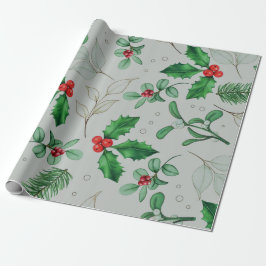 Watercolor Weihnachtsmuster Wrapping Paper Sheet Geschenkpapier