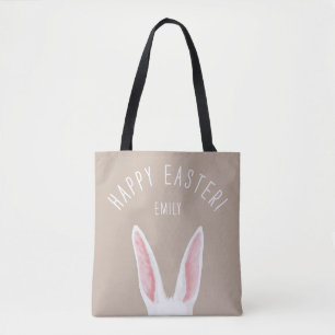 Watercolor Weiße Hasenohren Mit Namen Frohe Ostern