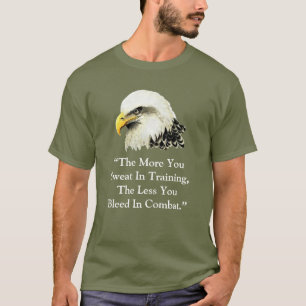 Watercolor-Weißkopfseeadler-Siegel-Zitat T-Shirt