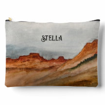 Watercolor Western Desert Landscape