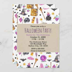 Watercolor Whimsisches Party Einladung