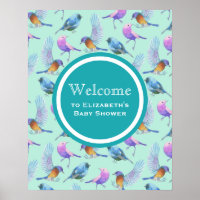 Watercolor Wild Exotic Birds Pattern Event Willkom