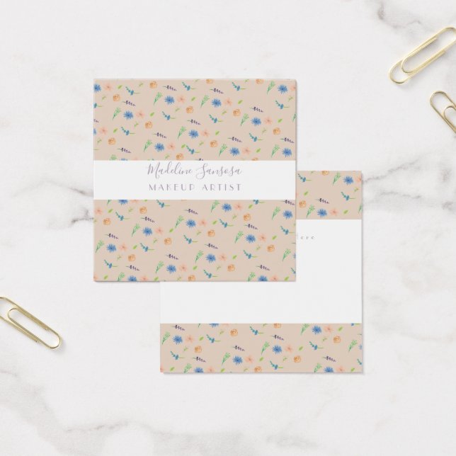 Watercolor Wild Florals Botanischer Event Designer (Büro)