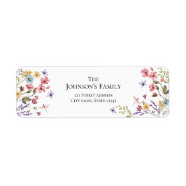 Watercolor Wildflower Girl 1st Birthday