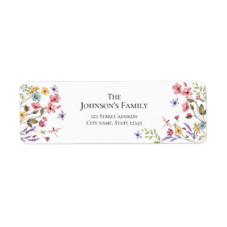 Watercolor Wildflower Girl 1st Birthday