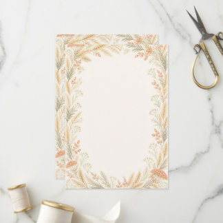 Watercolor Wildflower Wedding Program Programm