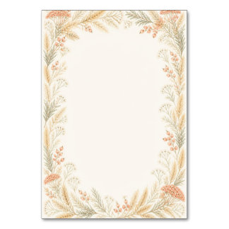Watercolor Wildflower Wedding Table Number Tischnummer