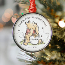 Watercolor Winnie The Pooh | Erste Weihnachtsszena