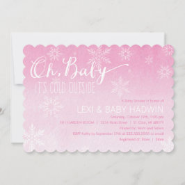 Watercolor Winter Baby Shower Einladung| Mädchen Einladung