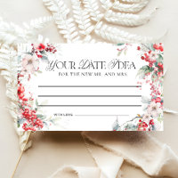 Watercolor Winter Floral Date Night Ideas