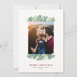 Watercolor Winter Folies Weihnachtsbrief Feiertagskarte