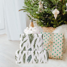 Watercolor Winter Green Seamless Muster