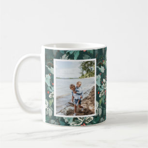 Watercolor Winter Holly Berry 2 Foto Kaffeetasse