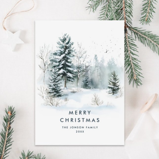 Watercolor Winter Landschaft Weihnachten (Von Creator hochgeladen)